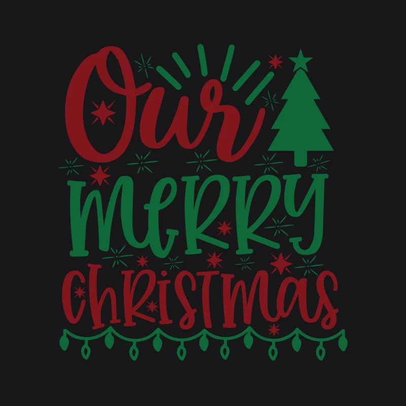 Design de Noël Joyeux avec Arbre et Étoiles Homme Sweat à capuche