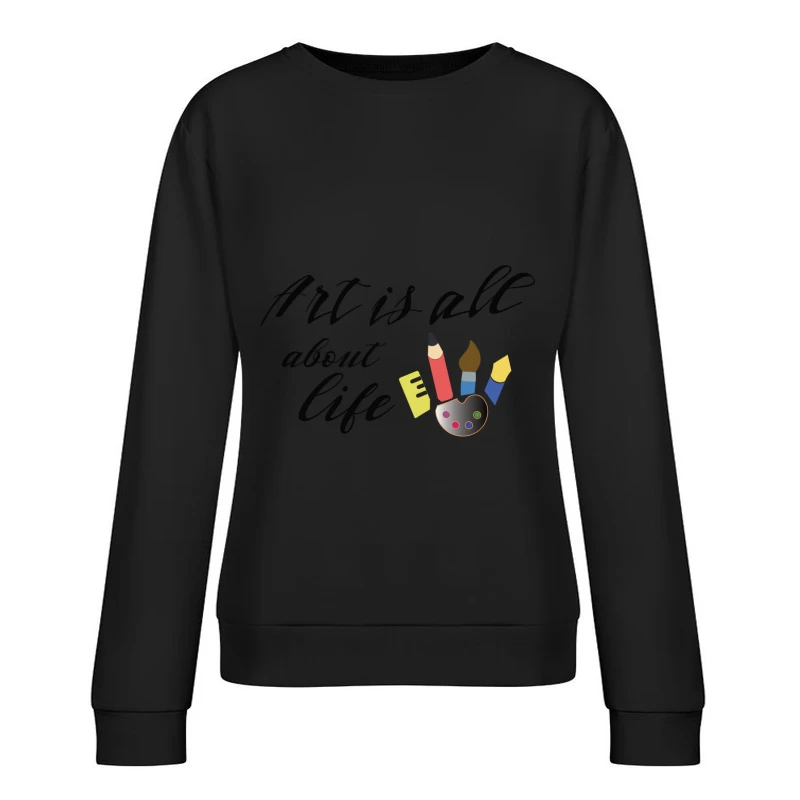 L'art dans la vie Femme Sweat-shirt à enfiler