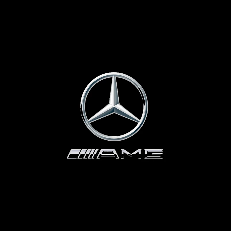 Mercedes-Benz AMG Logo - Premium German Automotive Brand Symbol Desk Mat