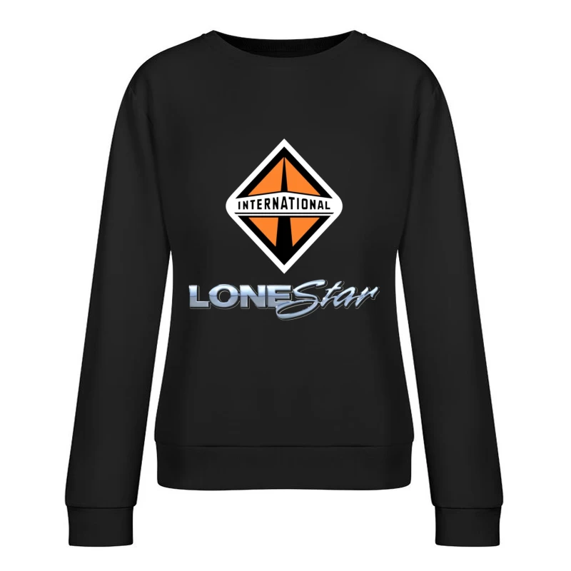 International Lonestar Truck Manufacturing Logo Design Female Pullover Sweatshirt