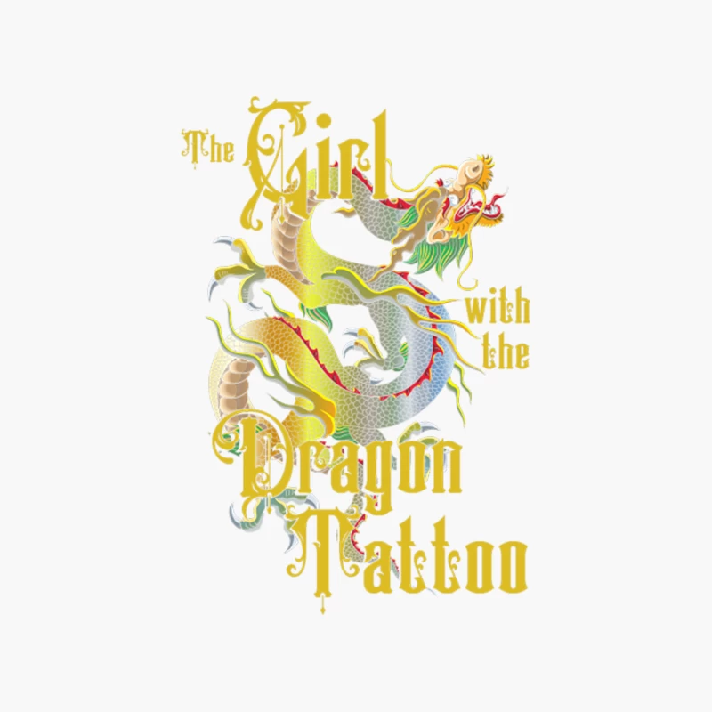 The Girl with the Dragon Tattoo cover tribute Cotton Tote Bag