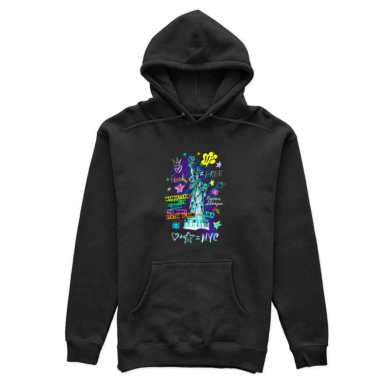 Freiheitsstatue NYC Graffiti Design Damen Pullover Hoodie