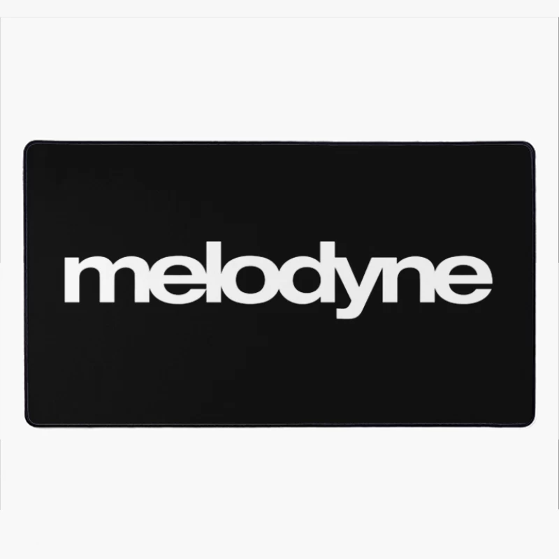 Melodyne Text Logo Outline Design Desk Mat