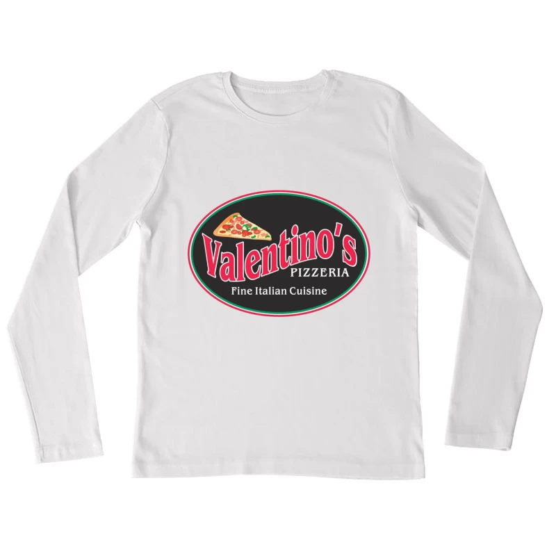 Valentino's Pizza Classic Italian Female Long Sleeve T-Shirt