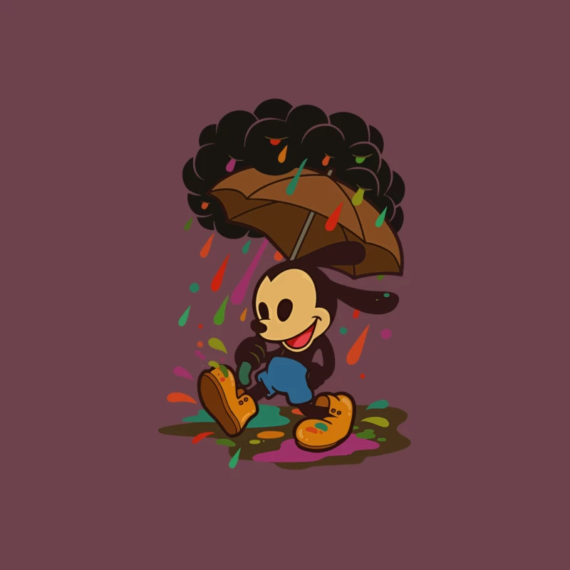 Mickey’s Rainy Day Adventure – Retro Whimsy Tapestry