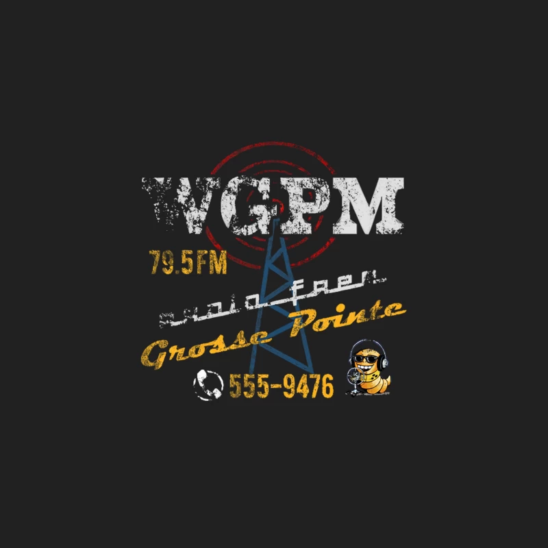 WGPM Radio from Grosse Pointe Blank, distressed Bucket Hat