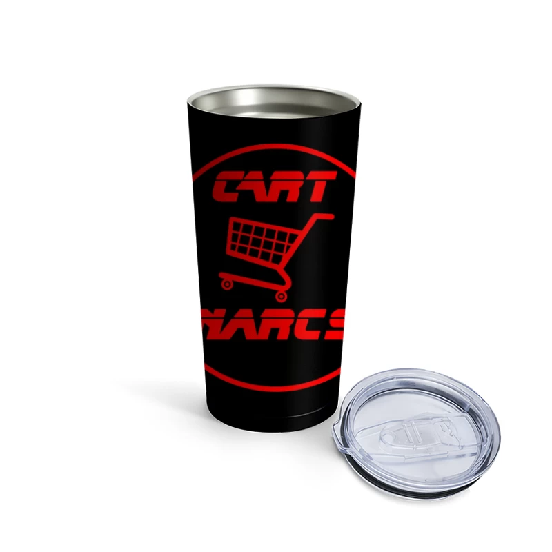 Cart Nares E-Commerce Shopping Logo Design Travel Mug