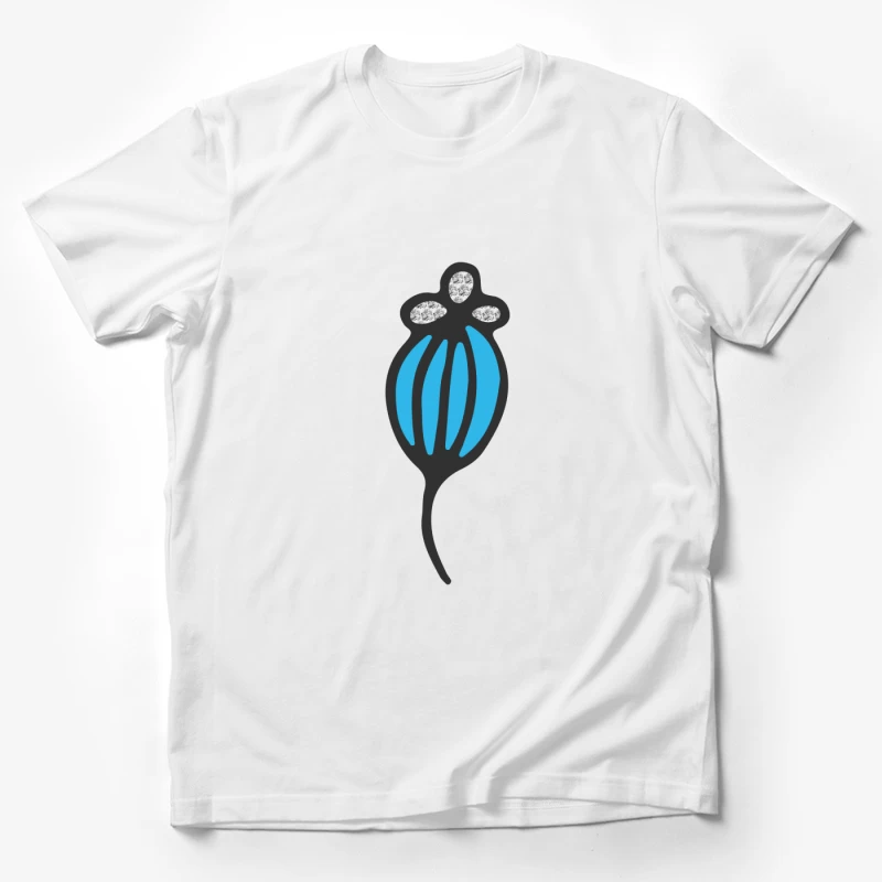 Motif bleu moderne Homme T-Shirt