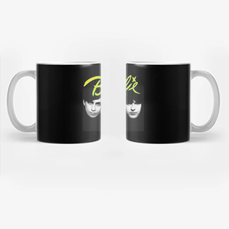 Iconic Black and White Portrait of New Wave Band Blondie Coffee Mug