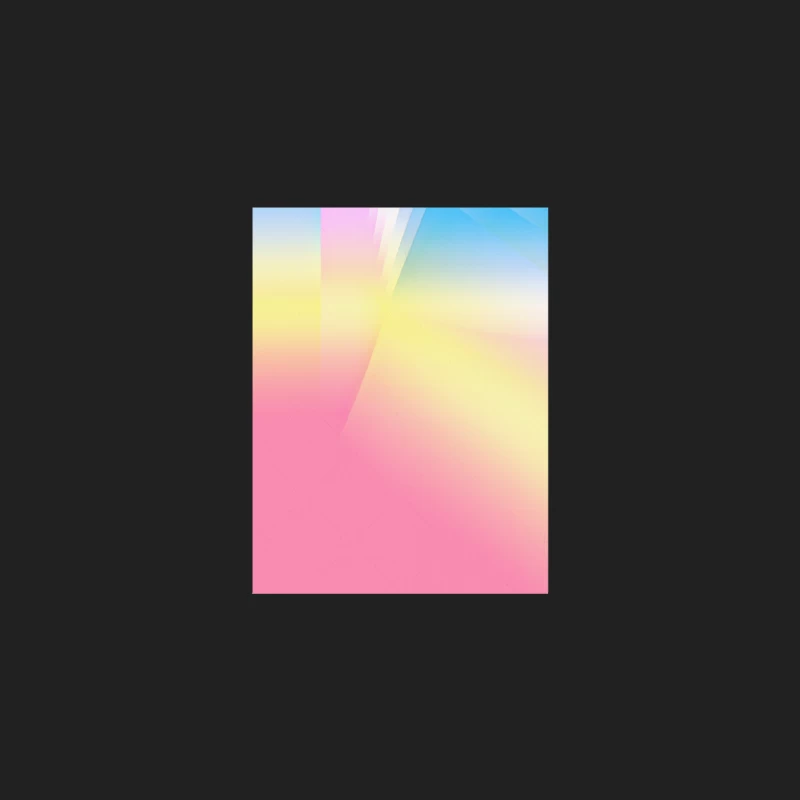 Aesthetic Rainbow Fade Original Abstract Wall Art Bucket Hat