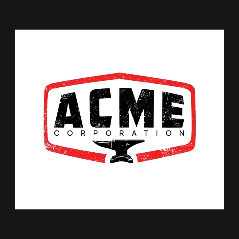 Vintage Acme Corporation Logo with Anvil Mouse Pad