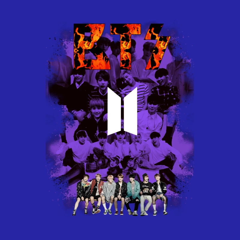 BTS K-Pop Group Art Male Tank Top