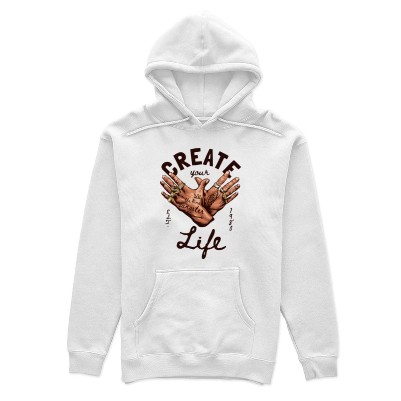 Gestalte dein Leben mit Tattoos und Ringen Damen Pullover Hoodie