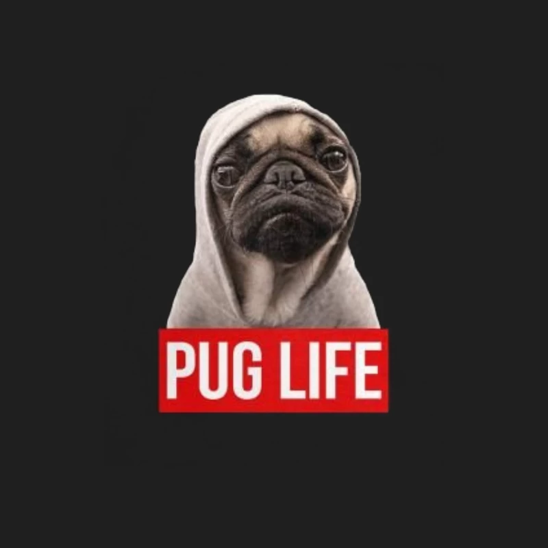 Pug avec sweat à capuche: Vie de Pug Homme Débardeur