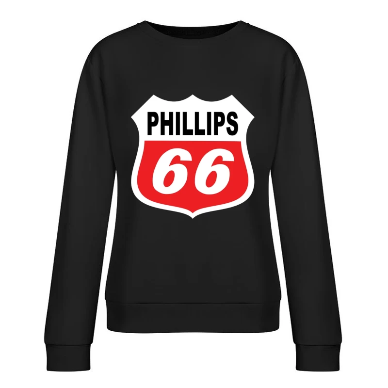 Phillips 66 Classic Shield Logo Design Female Pullover Sweatshirt