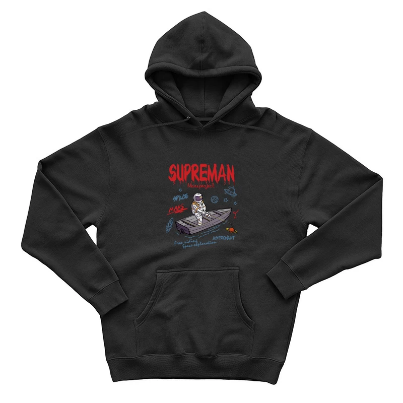 Astronaut angelt auf Mars Herren Pullover Hoodie