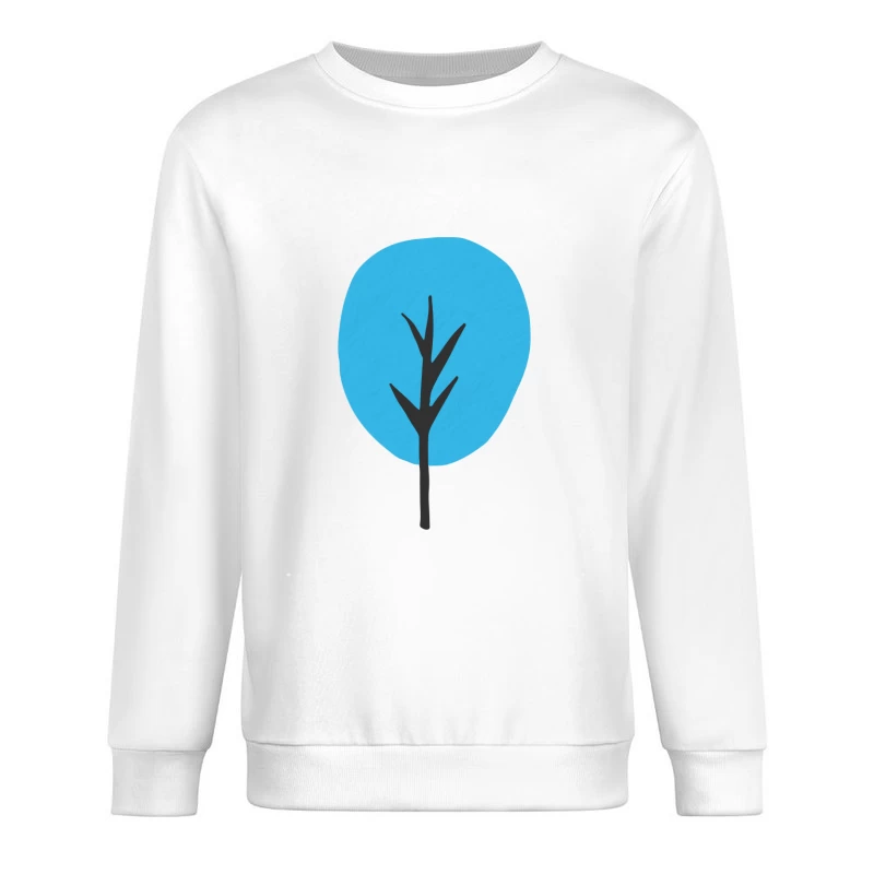 Arbre abstrait bleu Homme Sweat-shirt à enfiler
