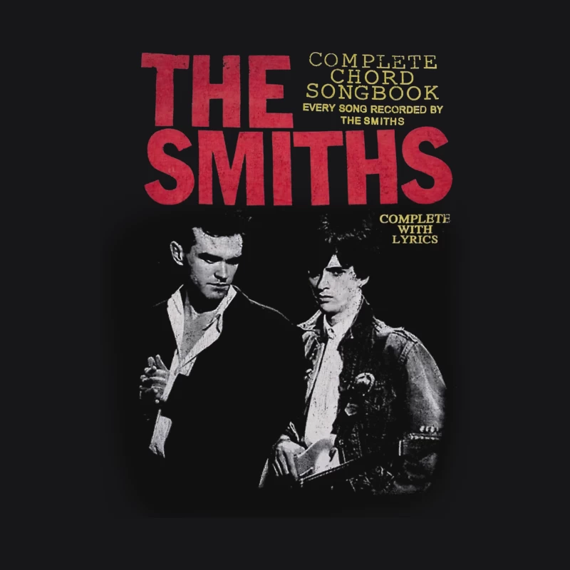 The Smiths Complete Chord Songbook with Lyrics - Vintage Band Photo Cover Male Pullover Hoodie