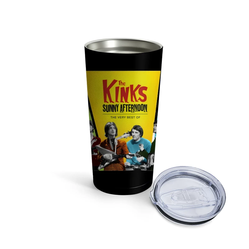 The Kinks 'Sunny Afternoon: The Very Best Of' Vintage Album Cover Travel Mug