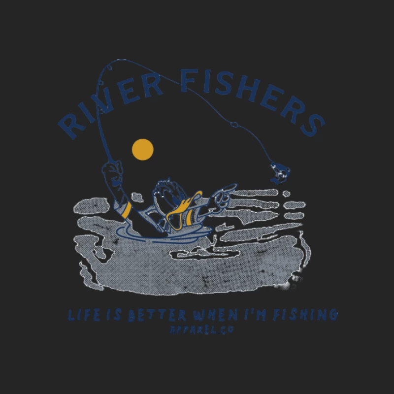 Flussfischer-Enthusiast beim Fischen Damen Pullover Sweatshirt