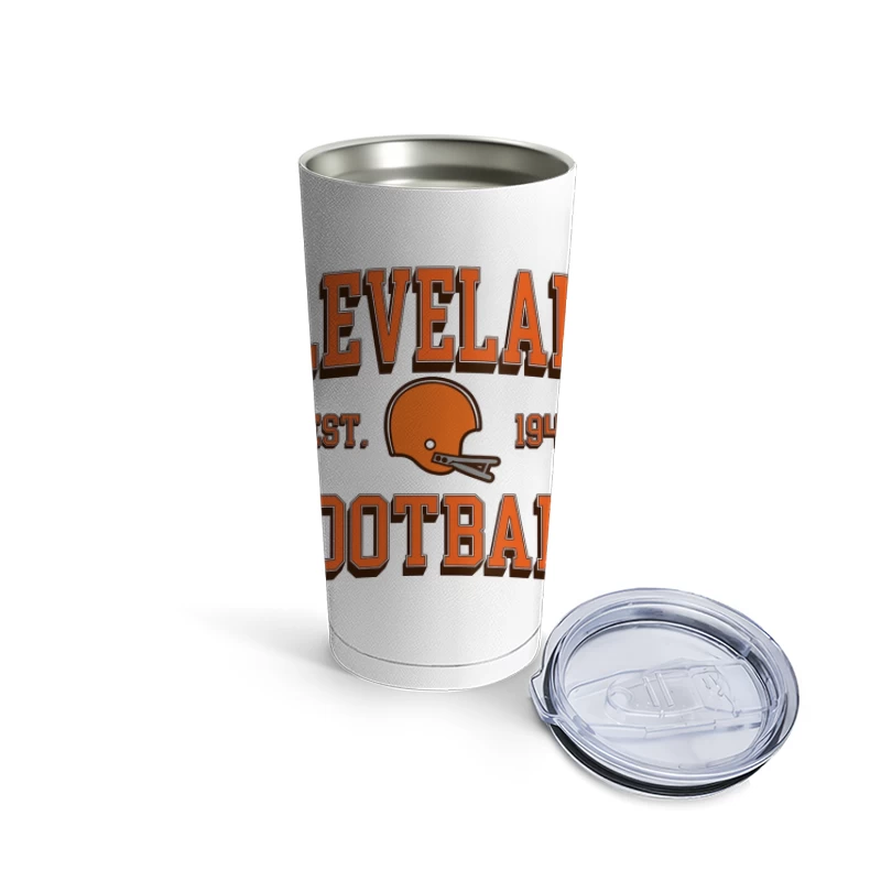 Cleveland Browns NFL Football Team Vintage Logo Est. 1946 Travel Mug