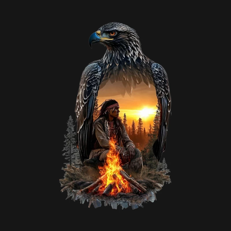 Spirit of the Eagle: A Native American Connection Male Long Sleeve T-Shirt