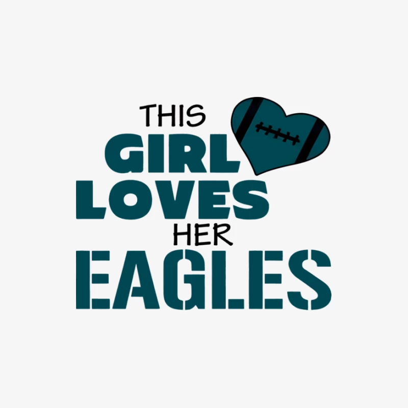Dieses Mädchen liebt ihre Eagles Football Herren Langarm T-Shirt
