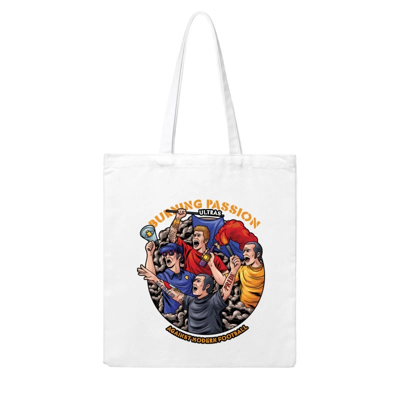 Passionate Ultras Against Modern Football Cotton Tote Bag