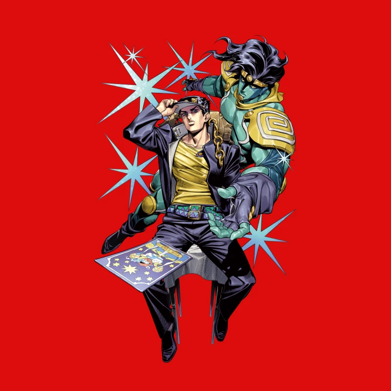 Anime-Charakter mit Stand Herren Tanktops