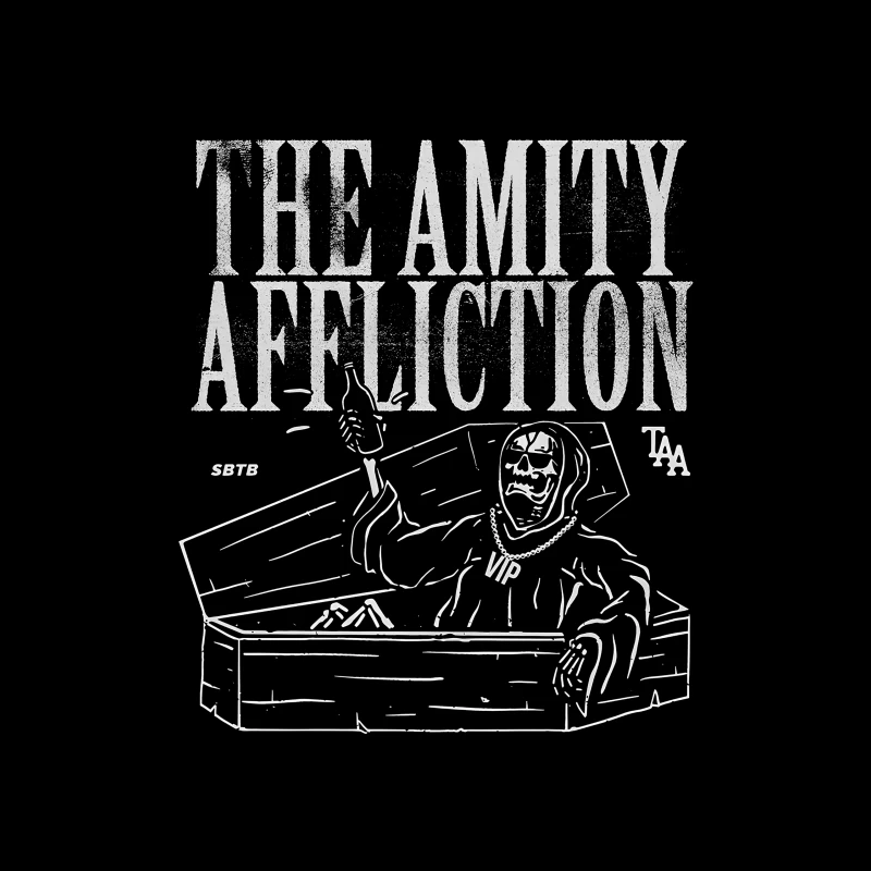 The Amity Affliction Coffin Throw Pillow