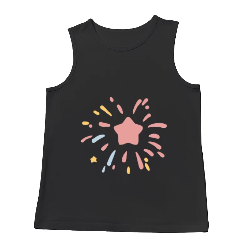 Bunte Sternexplosion Herren Tanktops