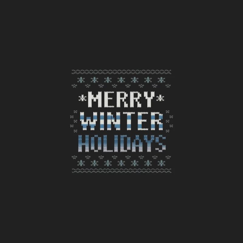 Festive Knitted Winter Holiday Greeting Bucket Hat
