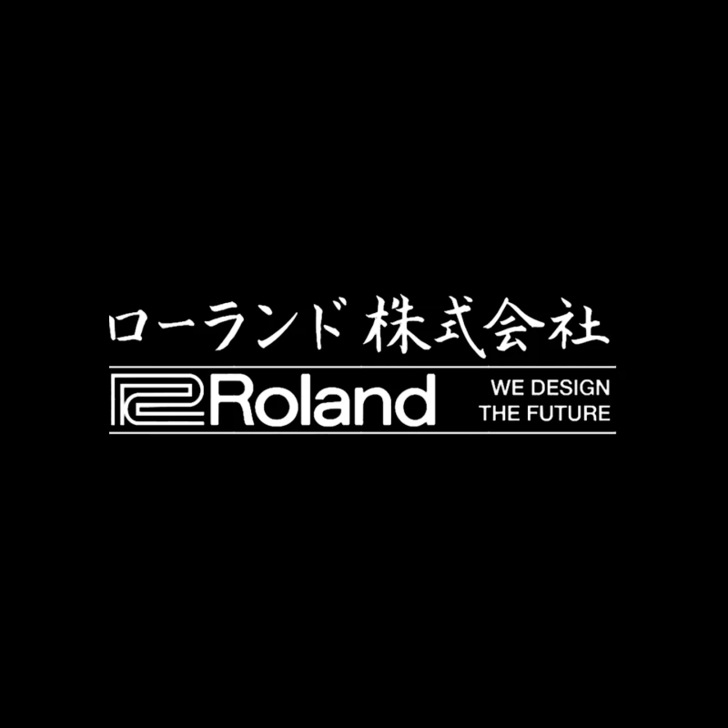 Roland Corporation Logo with Japanese Text and Design Slogan Mouse Pad