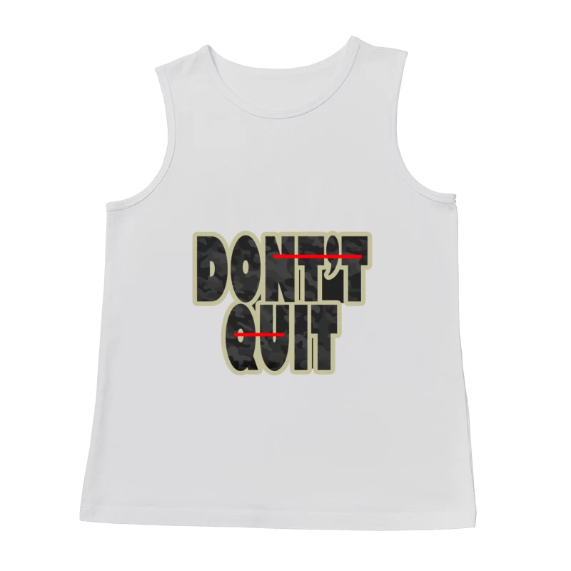 Motivational Quote on Perseverance Male Tank Top