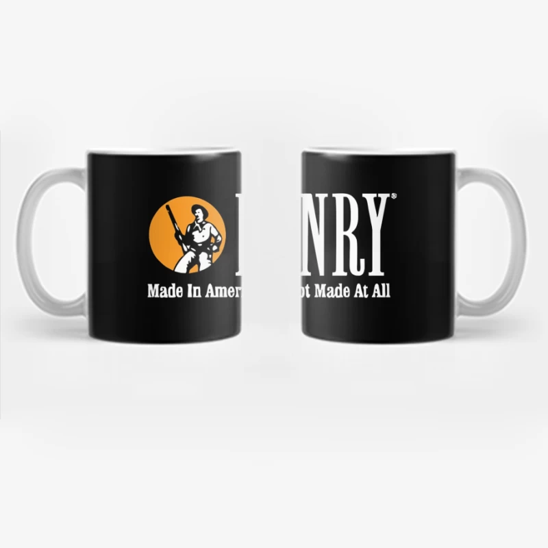 Henry Rifles Vintage Logo with American Manufacturing Slogan Coffee Mug