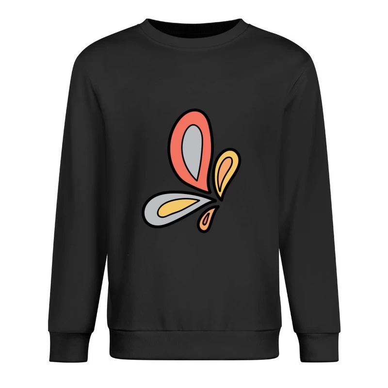 Papillon abstrait coloré Homme Sweat-shirt à enfiler