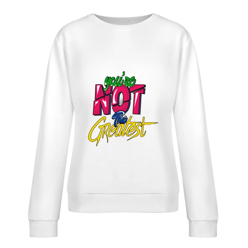 Inspirierende Grafik mit kontrastreichen Farben Damen Pullover Sweatshirt