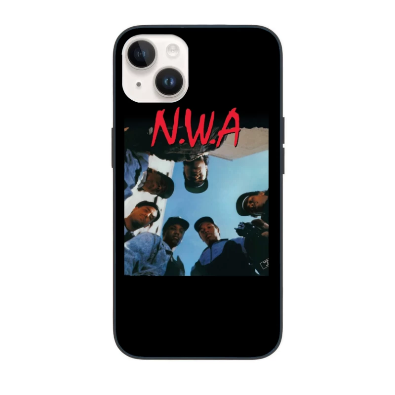 N.W.A Group Circle Low-Angle Photo Against Blue Sky iPhone Case