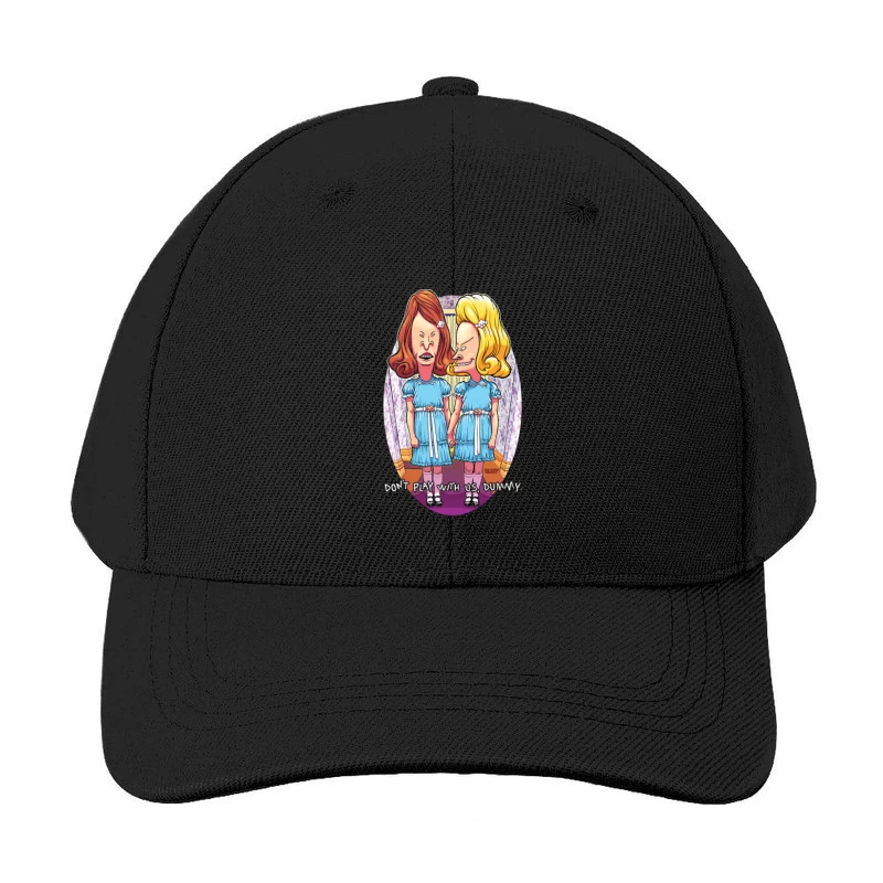 Humorous Cartoon Parody of Horror Characters Baseball Cap