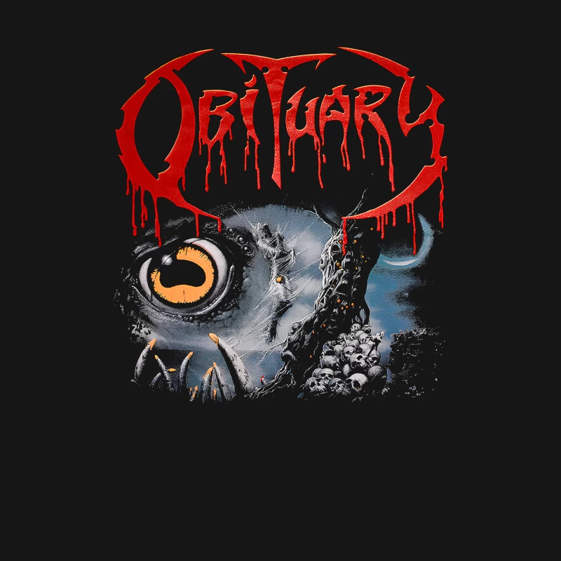 Obituary Slowly We Rot Red Male T-Shirt