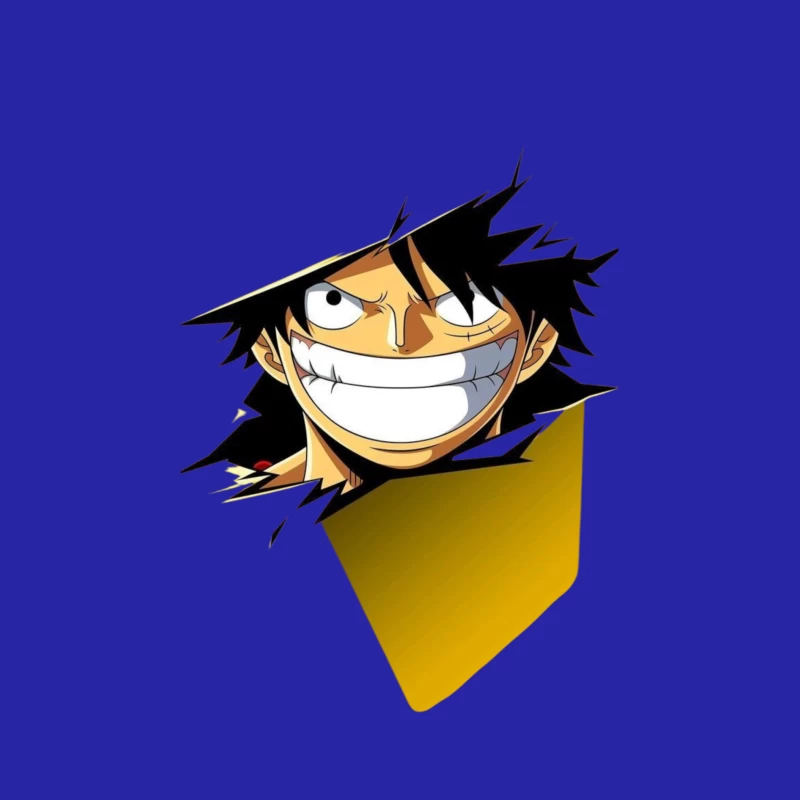 Excited Anime Character from One Piece Male Tank Top
