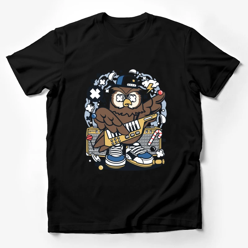 Hibou Musicien Urbain Homme T-Shirt