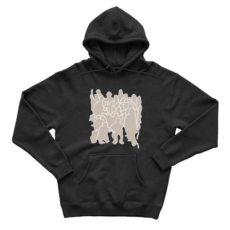 Gruppe von Menschen Silhouette Herren Pullover Hoodie