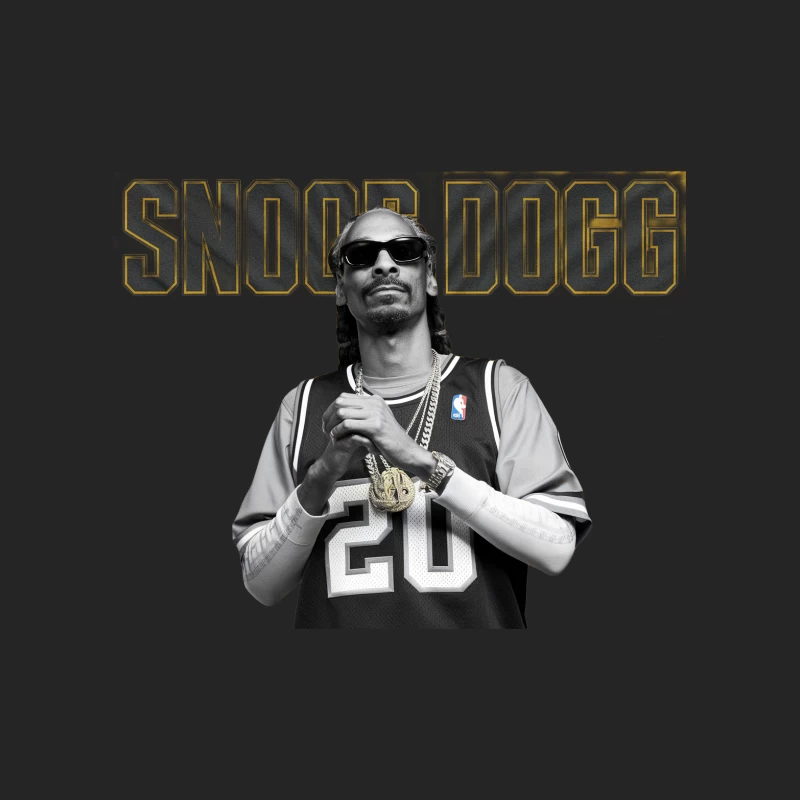 Hip-Hop Icon in NBA Jersey with Bling Female Pullover Sweatshirt