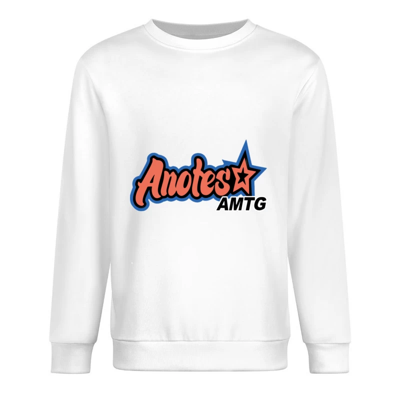 Anotes Logo Design mit Stern Herren Pullover Sweatshirt