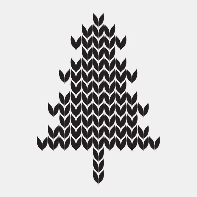 Motif graphique d'arbre en tricot Homme Débardeur