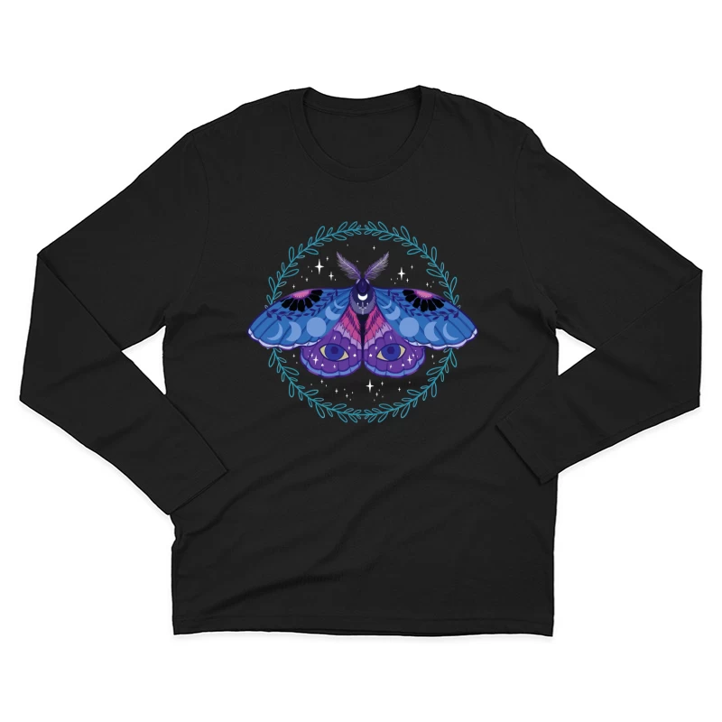 Celestial Moth – Mystical Nocturnal Elegance Male Long Sleeve T-Shirt