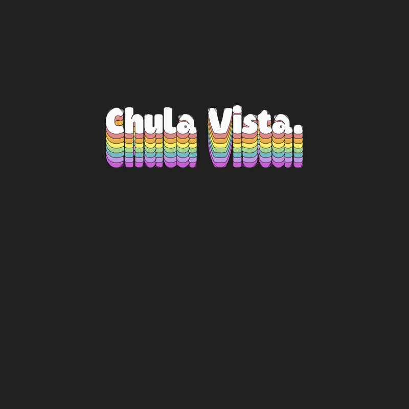 Chula Vista, CA  Retro Typography Design Bucket Hat