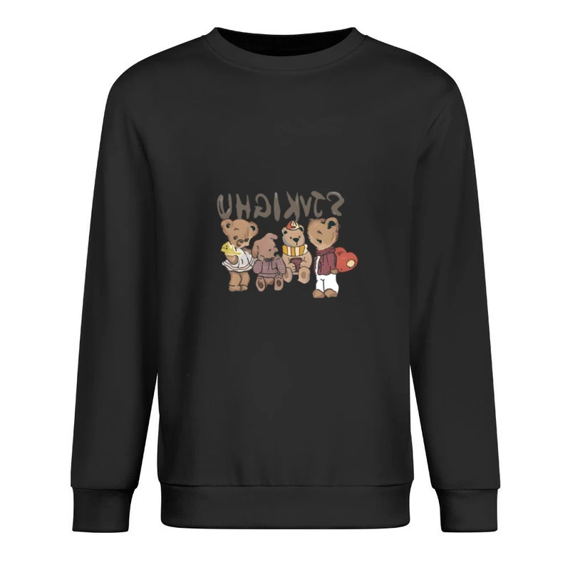 Amis ours en tenues variées Homme Sweat-shirt à enfiler