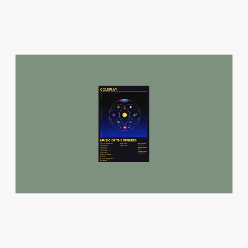 Coldplay's Cosmic Album: Music of the Spheres Cover and Details Travel Mug